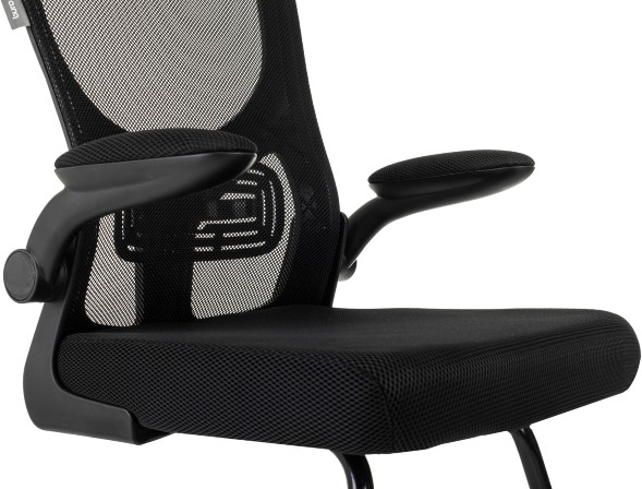 Кресло Бюрократ MC-109 черный TW-01 TW-11 сетка/ткань полозья металл черный оптом