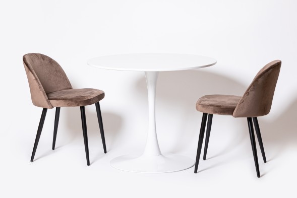 Кресло-стул DISCO black коричневый оптом