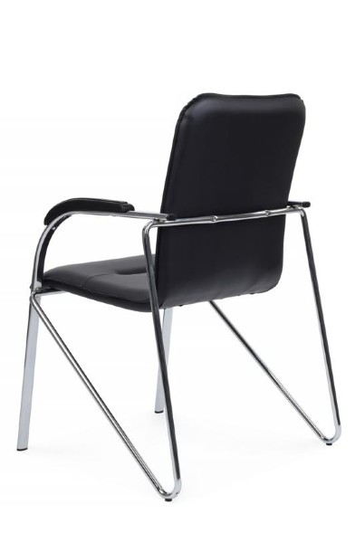 Стул Самба с пластиковыми подлокотниками SMB-03H Хром гальв оптом