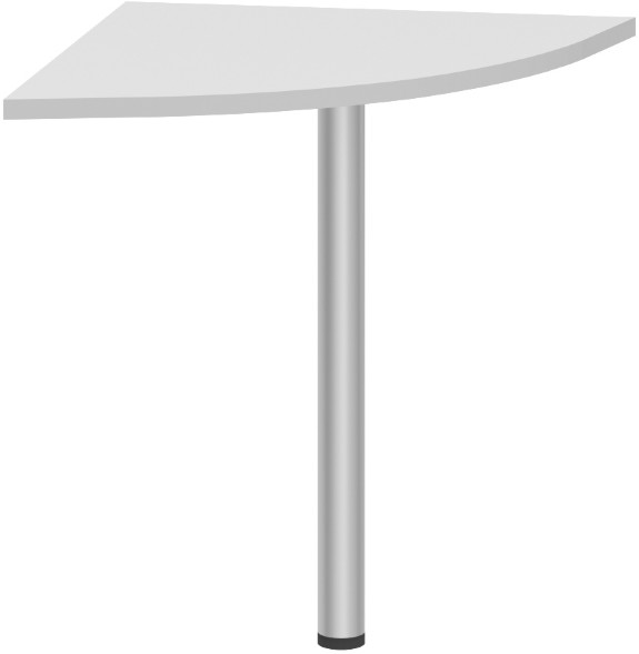 Угловой элемент с опорой XKD 700.1 Белый/Алюминий 700х700х750 оптом