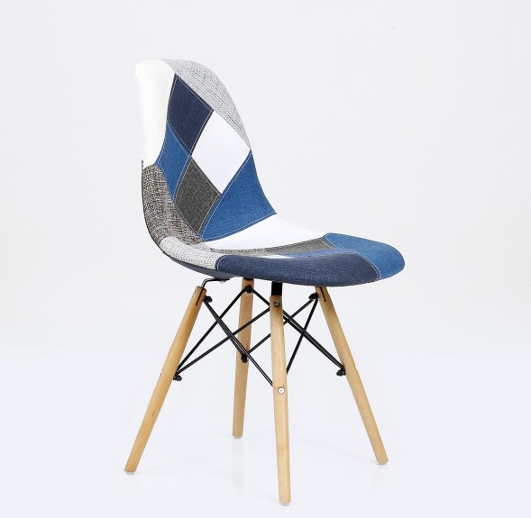 Стул Style Patchwork синий мультиколор оптом