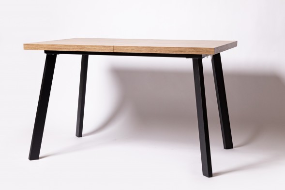 Стол раздвижной HAGEN 120, Дуб Канзас/Коричневый/Черный Текстурный оптом