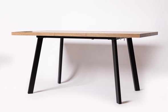 Стол раздвижной HAGEN 120, Дуб Канзас/Коричневый/Черный Текстурный оптом