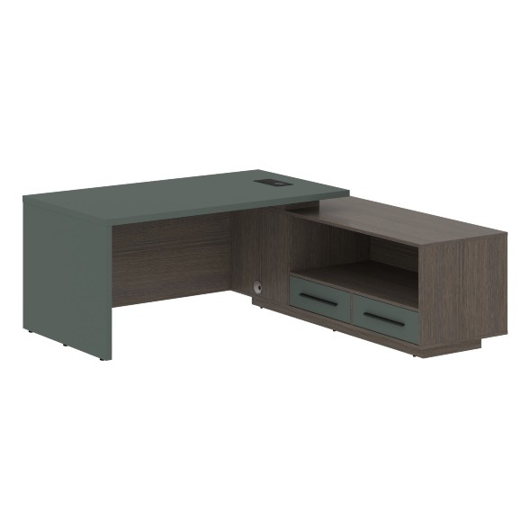 Стол руководителя с тумбой VCT 1919(R) 1900х1900х750 VELION оптом