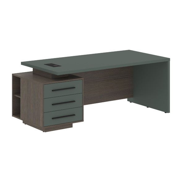 Стол руководителя с тумбой VCT 2090(L) 2000х900х750 VELION оптом