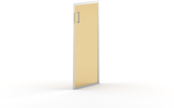 Дверь стеклянная в AL- рамке B 522(R) 420х22х1132 Матовое оптом