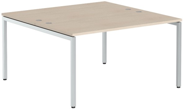 Стол 2-х местный XWST 1414 Бук Тиара/Алюминий 1400х1400х750 оптом