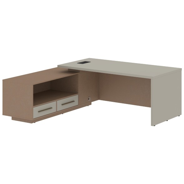 Стол руководителя с тумбой VCT 2119(L) 2100х1900х750 VELION оптом