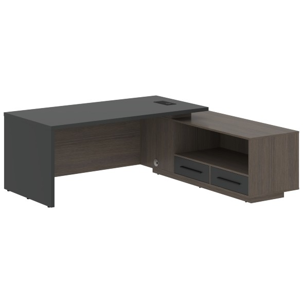 Стол руководителя с тумбой VCT 2119(R) 2100х1900х750 VELION оптом