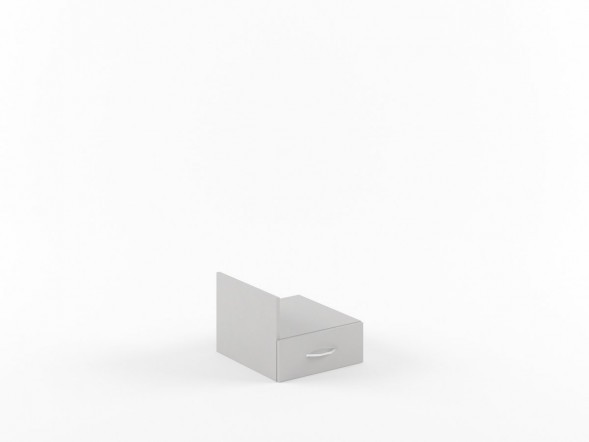 Тумба подвесная с 1-м ящ. SC-1V Серый 412*450*323(163) оптом