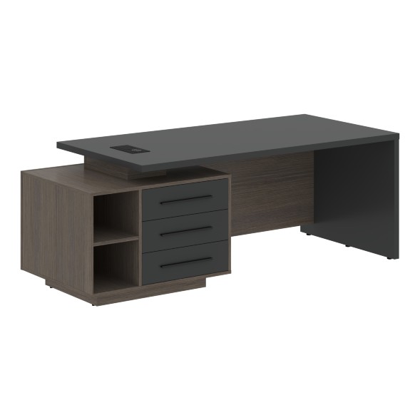 Стол руководителя с тумбой VCT 2190(L) 2100х900х750 VELION оптом