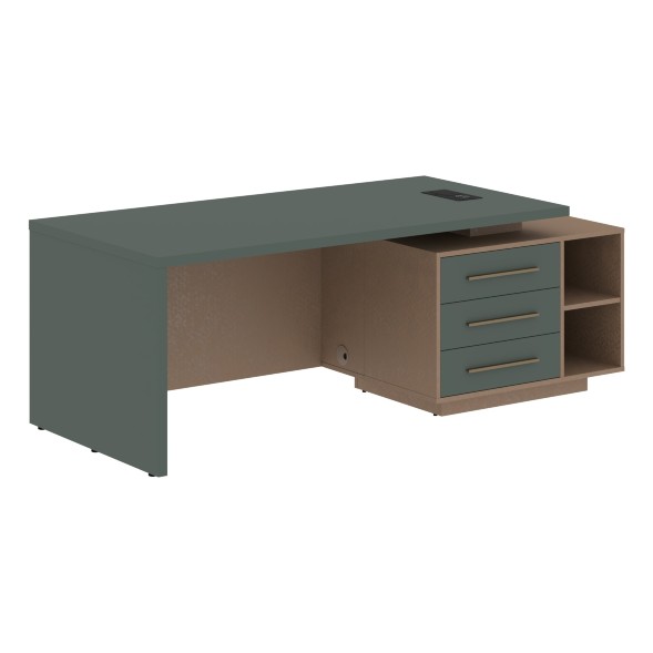 Стол руководителя с тумбой VCT 2190(R) 2100х900х750 VELION оптом