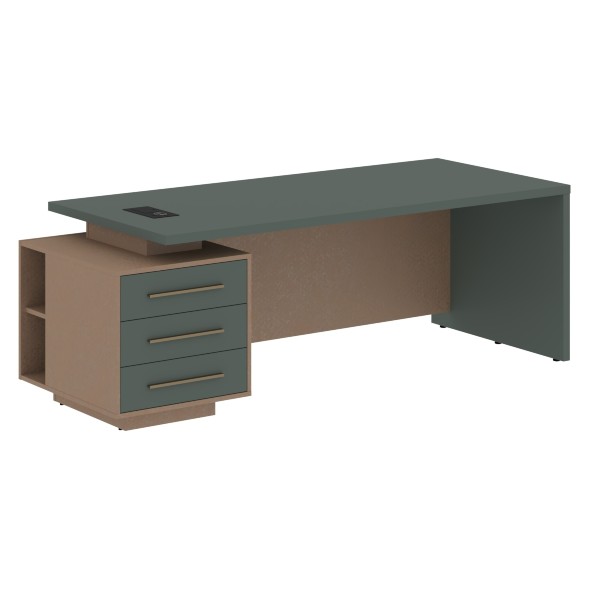 Стол руководителя с тумбой VCT 2290(L) 2200х900х750 VELION оптом