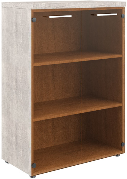 Шкаф со стеклянными дверьми и топом TMC 85.2 дуб Каньон Z 854х452х1203 оптом