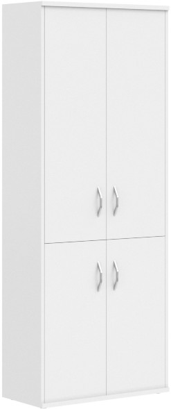 Шкаф с глухими средними и малыми дверми СТ-1.3 Белый 770*365*1975 оптом