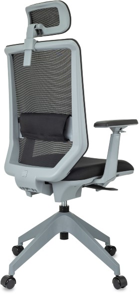 Кресло руководителя Бюрократ MC-G611NL-H черный Elastic-102 с подголов. крестов.4-луч. пластик пластик серый оптом