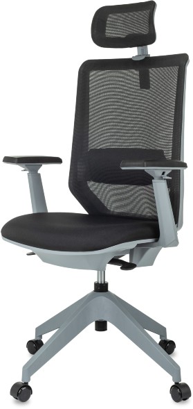 Кресло руководителя Бюрократ MC-G611NL-H черный Elastic-102 с подголов. крестов.4-луч. пластик пластик серый оптом