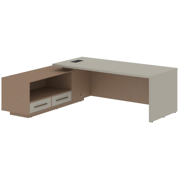 Стол руководителя с тумбой VCT 2319(L) 2300х1900х750 VELION оптом