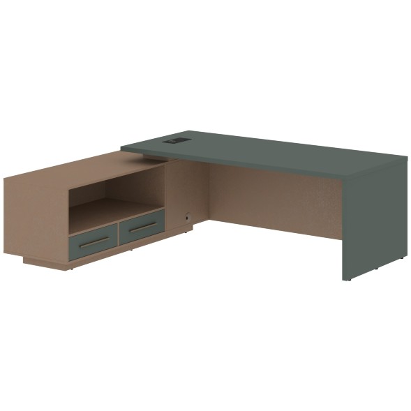 Стол руководителя с тумбой VCT 2319(L) 2300х1900х750 VELION оптом