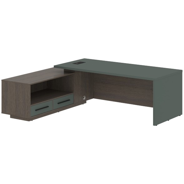 Стол руководителя с тумбой VCT 2319(L) 2300х1900х750 VELION оптом