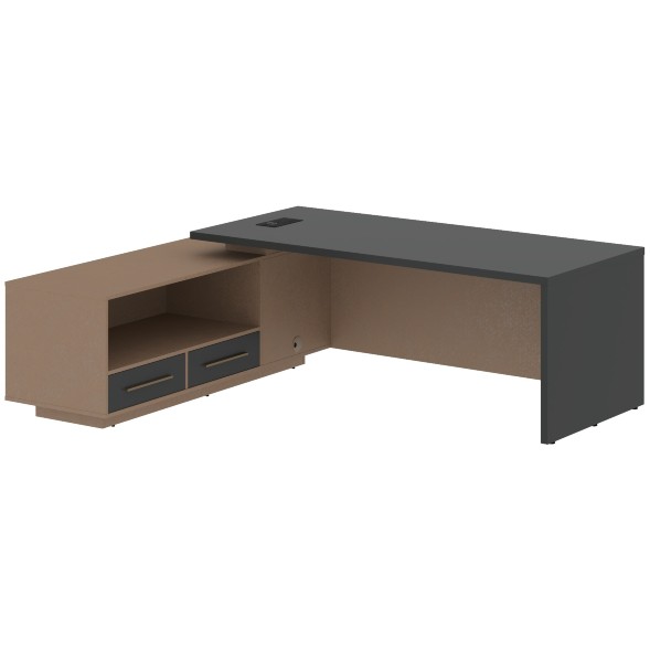 Стол руководителя с тумбой VCT 2319(L) 2300х1900х750 VELION оптом