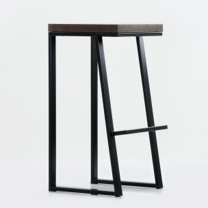 Кресло барное Barneo N-308 Терракс шпон массив