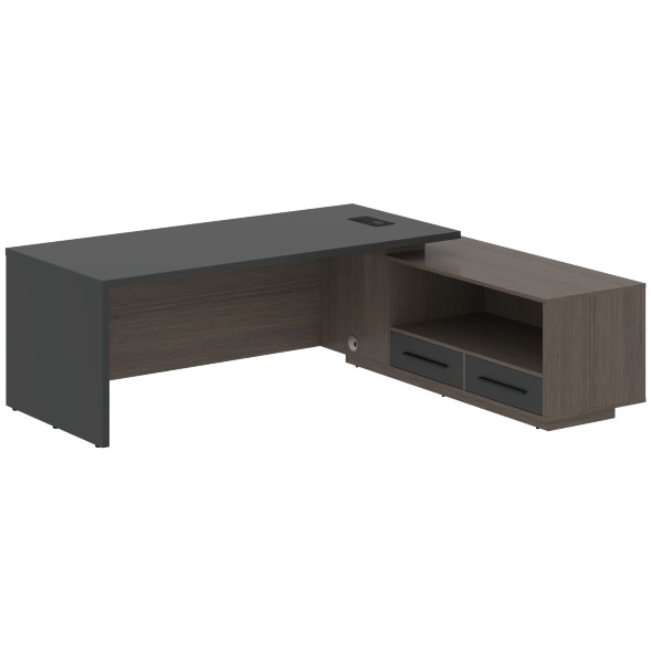 Стол руководителя с тумбой VCT 2319(R) 2300х1900х750 VELION оптом