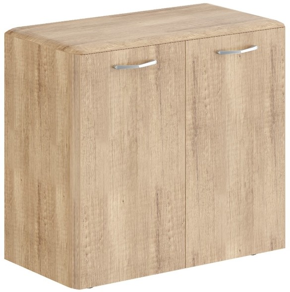 Шкаф низкий с глухими малыми дверьми и обвязкой DLC 85.1 Дуб Каньон 892х470х815 оптом