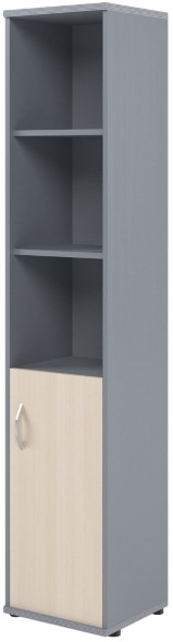 Шкаф колонка с глухой малой дверью СУ-1.1(R) Клен/Металлик 406*365*1975 оптом