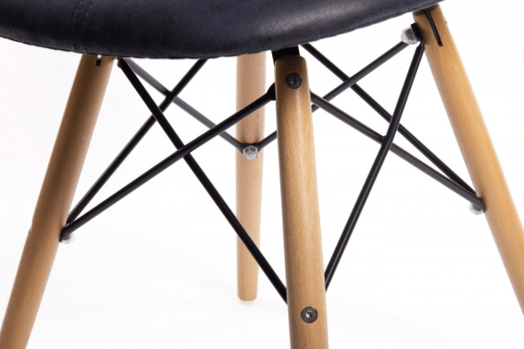 Стул DSW leather черный оптом