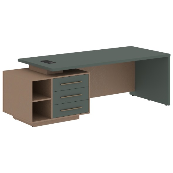 Стол руководителя с тумбой VCT 2390(L) 2300х900х750 VELION оптом