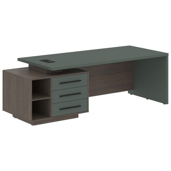 Стол руководителя с тумбой VCT 2390(L) 2300х900х750 VELION оптом