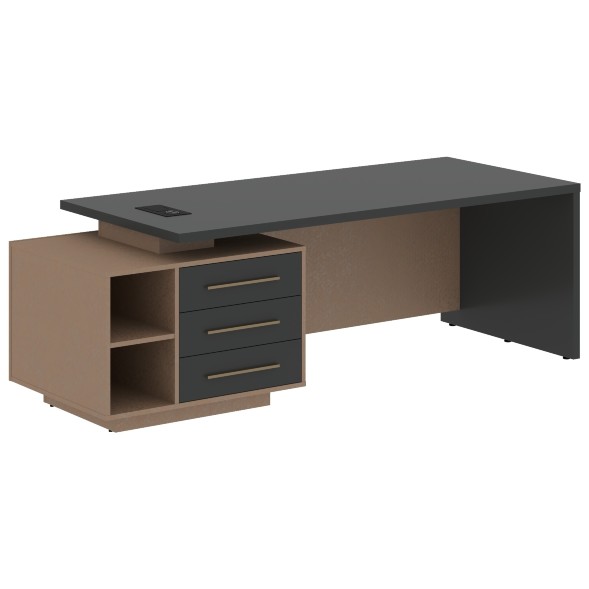 Стол руководителя с тумбой VCT 2390(L) 2300х900х750 VELION оптом