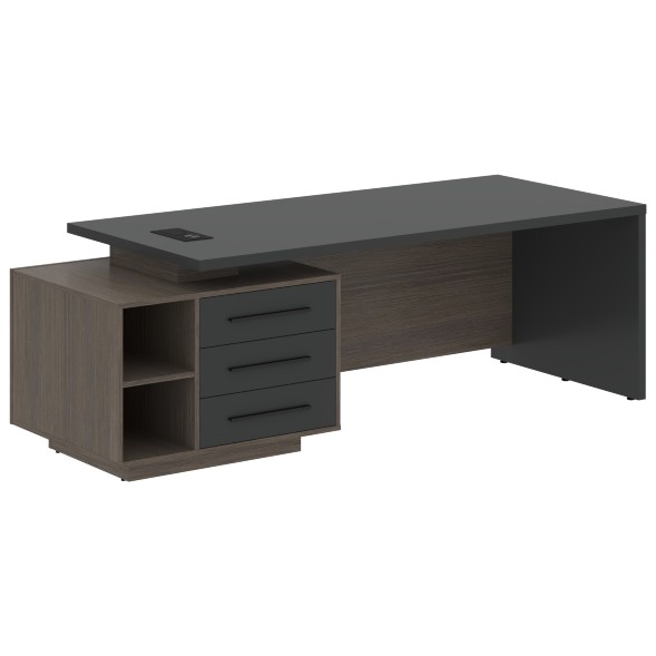 Стол руководителя с тумбой VCT 2390(L) 2300х900х750 VELION оптом